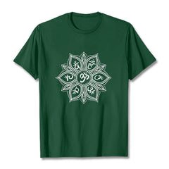 Foviel Mandala Blume Om Mani Padme Hum Mantra Tee T-Shirt
