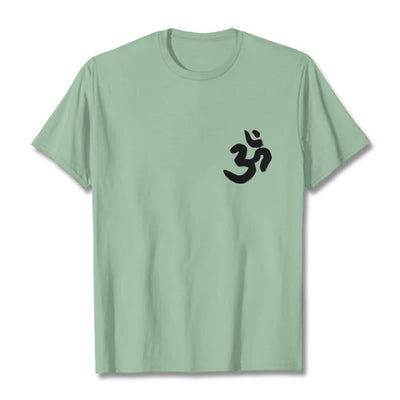 Buddha Stones Om Symbol Sanskrit Tee T-shirt - PaleGreen - 2XL - image 19