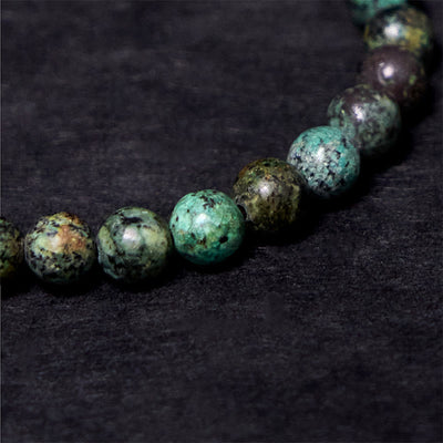 Buddha Stones Vintage Distressed Design Turquoise Copper Balance Bracelet - image 8