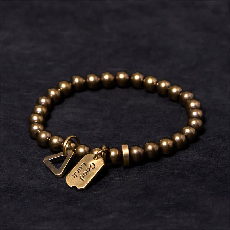 Buddha Stones Retro Pure Copper Brass Luck Bracelet - 7.9-8.3in(20-21cm) - image 1