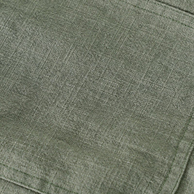 Buddha Stones Commute Fall Solid Color Lapel Men's Long Sleeve Cotton Linen Shirt With Pocket - image 25