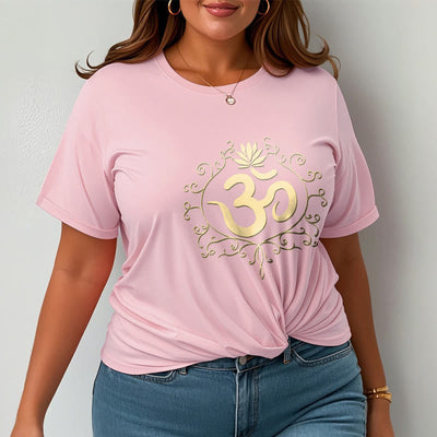 Buddha Stones Om Symbol Vines Lotus Flower Tee T-shirt - image 16