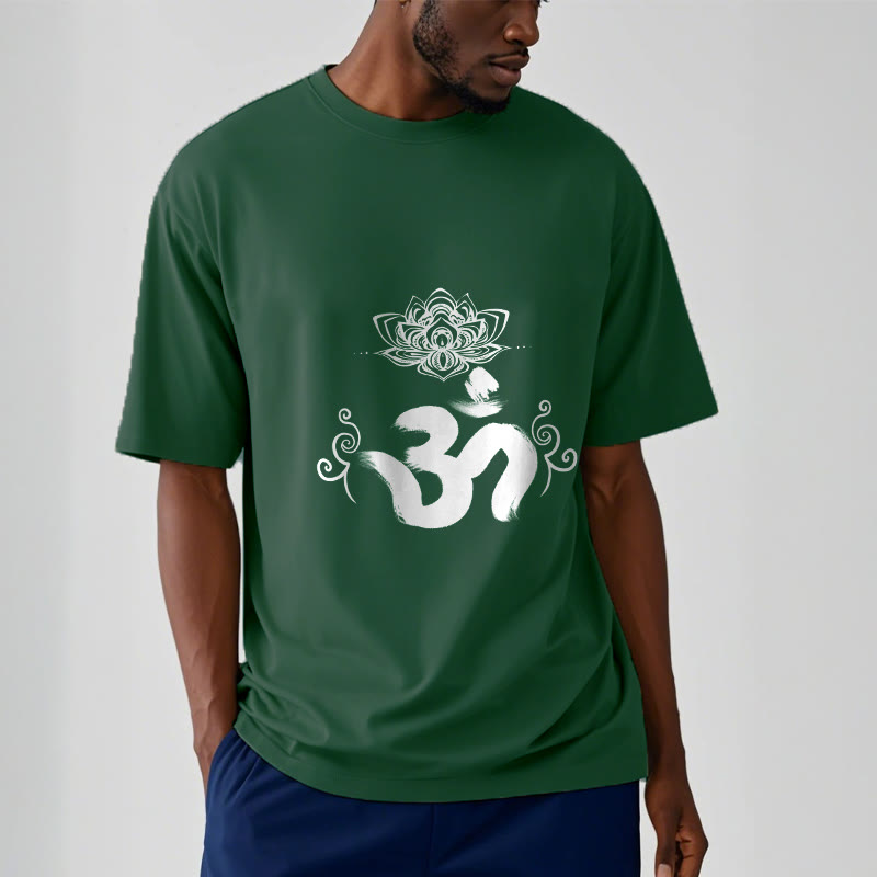 Buddha Stones Om Symbol Sanskrit Floral Tee T-shirt - image 6