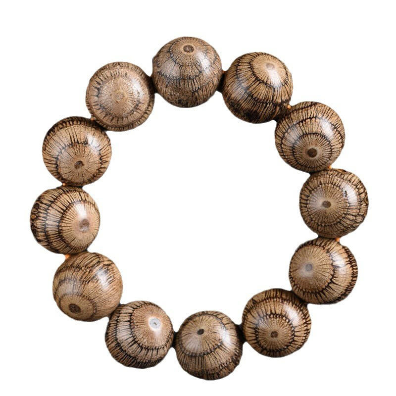 Bracelet de protection en perles de bois de Gnetum Foviel