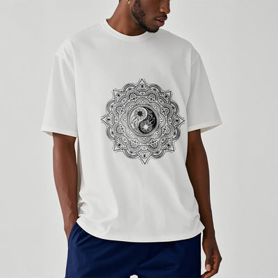 Buddha Stones Mandala YinYang Symbol Pattern Tee T-shirt - image 9