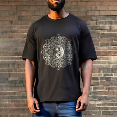 Buddha Stones Mandala YinYang Symbol Pattern Tee T-shirt - image 6