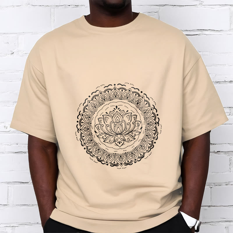Buddha Stones Mandala Lotus Flower Pattern Tee T-shirt - image 10