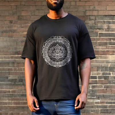 Buddha Stones Mandala Lotus Flower Pattern Tee T-shirt - image 7