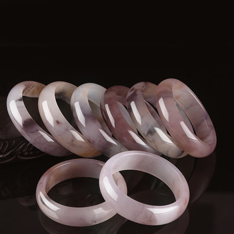 Foviel Purple Jade Happiness Protection Bracelet Bangle