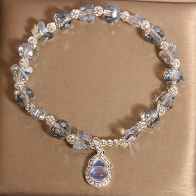 Buddha Stones Butterfly Gourd Amethyst Citrine Labradorite Balance Bracelet - Labradorite(Wrist Circumference: 18cm) - image 8