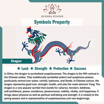 Buddha Stones Copper Fu Character Dragon Pattern Balance Pendant Necklace - image 4