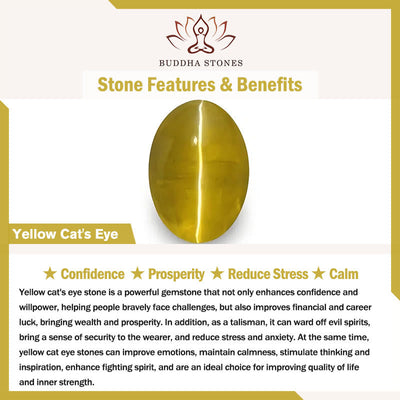 Buddha Stones Aquamarine Yellow Cat's Eye Stone Flower Peace Bracelet - image 9
