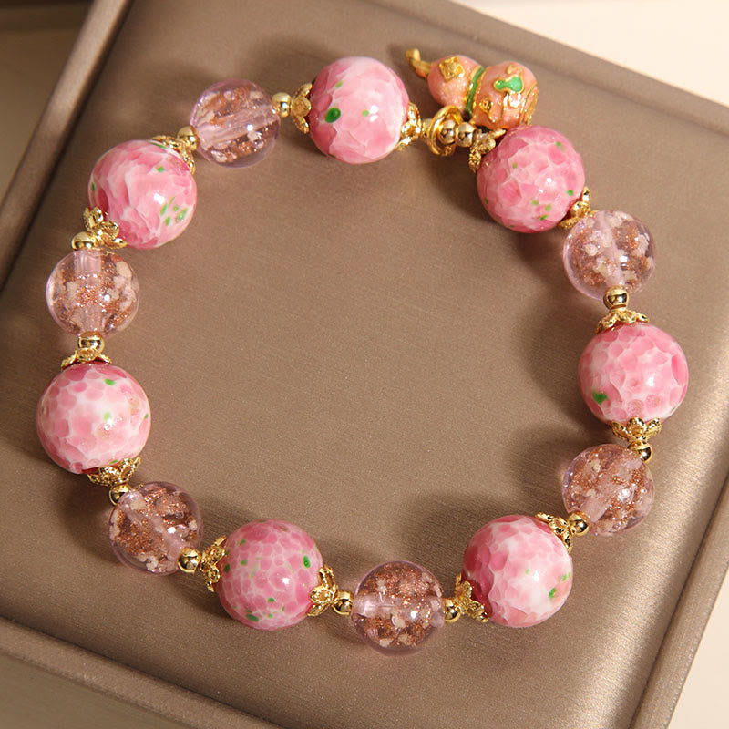 Buddha Stones Gourd Liuli Bracelet - image 3