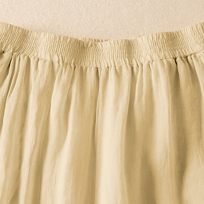 Buddha Stones Summer Plain Casual Cropped Pants Women's Double Layer Cotton Linen Harem Pants With Pockets - image 14