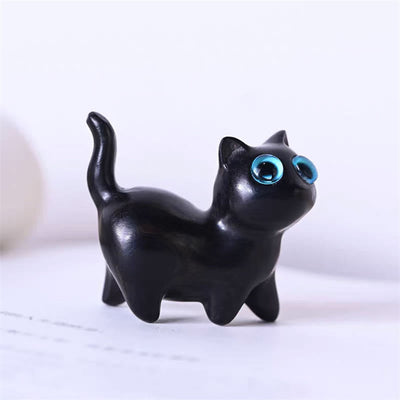 Foviel Green Sandalwood Small Leaf Red Sandalwood Cute Cat Animals Soothing Peace Decoration