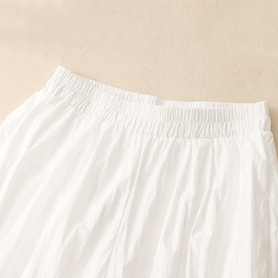 Buddha Stones Casual Hem Hollow Design Women's Cotton 7-8 Length Wide Leg Pants With Pockets - image 10