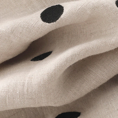 Buddha Stones Polka Dot V-Neck Lace-up Women's Midi Dress With Pockets - image 17