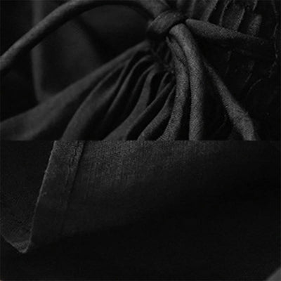 Buddha Stones Summer Solid Color Elastic Waist Drawstring Women's Skirt - image 15