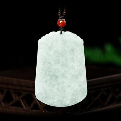Foviel Natural Jade 12 Chinese Zodiac Abundance Amulet Pendant Necklace
