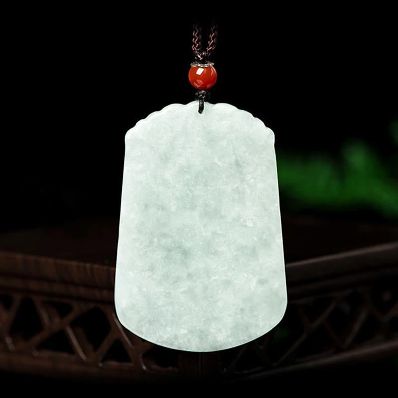 Foviel Natural Jade 12 Chinese Zodiac Abundance Amulet Pendant Necklace