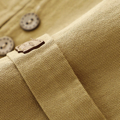 Buddha Stones Solid Color Front Buttons Sleeveless Women's Cotton Waistcoat With Pockets - image 6