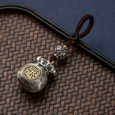 Foviel Fu Character Money Bag Making Money Every Day Fortune Key Chain