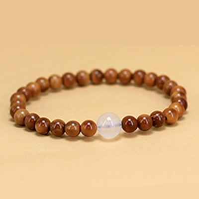 Buddha Stones Kuka Seed White Crystal Luck Bracelet - image 5