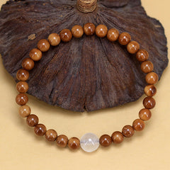 Buddha Stones Kuka Seed White Crystal Luck Bracelet - Kuka Seed (Wrist Circumference: 15-17cm) - image 1