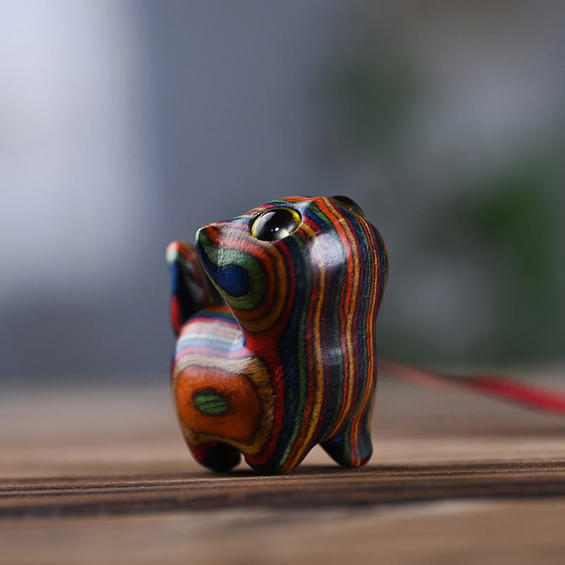 Buddha Stones Rainbow Eucalyptus Cute Cat Animals Calm Decoration - image 7