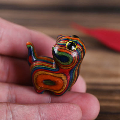 Buddha Stones Rainbow Eucalyptus Cute Cat Animals Calm Decoration - image 8