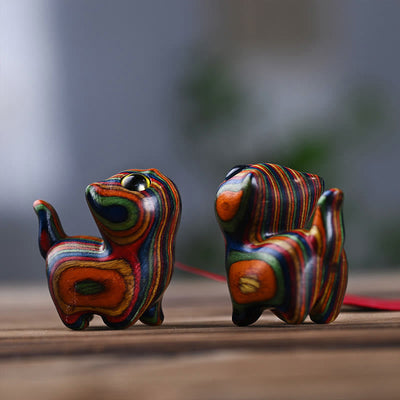 Buddha Stones Rainbow Eucalyptus Cute Cat Animals Calm Decoration - image 11