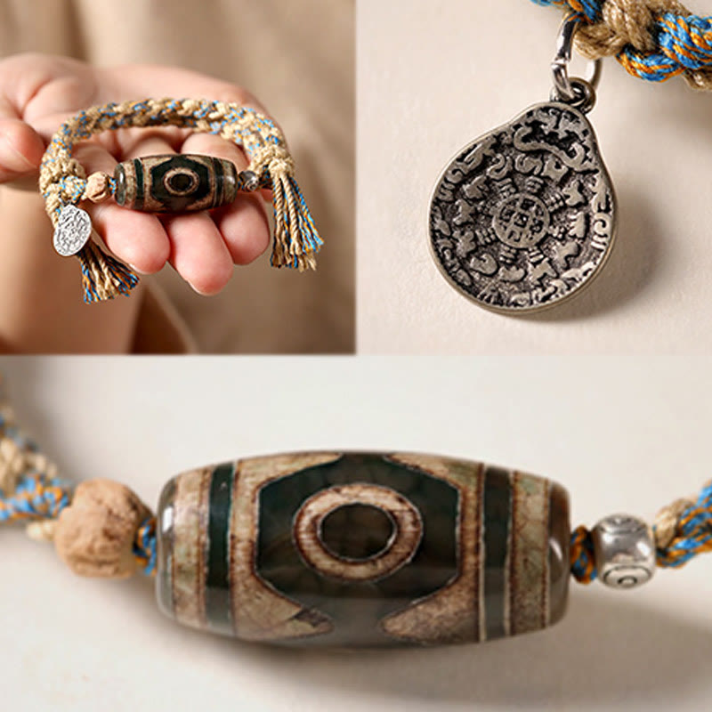 Buddha Stones "May Blessings Protect Your Journey" Dzi Bead Bracelet Includes Gift Message Card - image 13