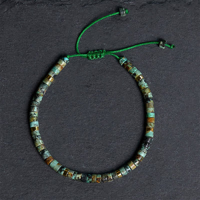 Buddha Stones Turquoise Purification Spacer Bead Bracelet - Turquoise (Wrist Circumference 17-25cm) - image 1
