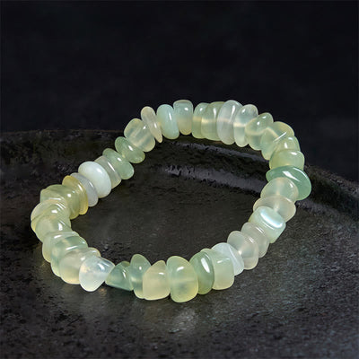Bracelet de paix Foviel en blocs irréguliers de péridot naturel