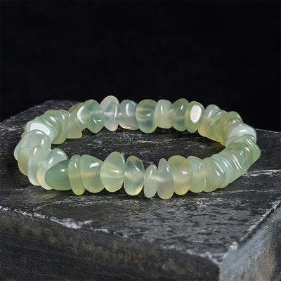Bracelet de paix Foviel en blocs irréguliers de péridot naturel