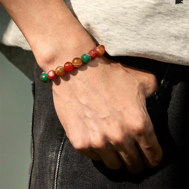 Buddha Stones Natural Alashan Agate Confidence Bracelet - image 5