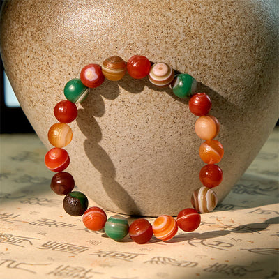 Buddha Stones Natural Alashan Agate Confidence Bracelet - image 3