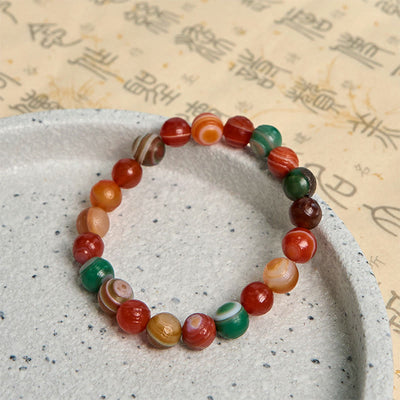 Buddha Stones Natural Alashan Agate Confidence Bracelet - image 7