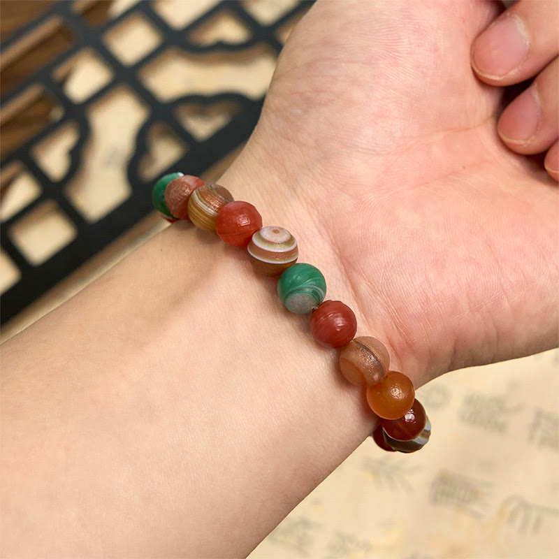 Buddha Stones Natural Alashan Agate Confidence Bracelet - image 6