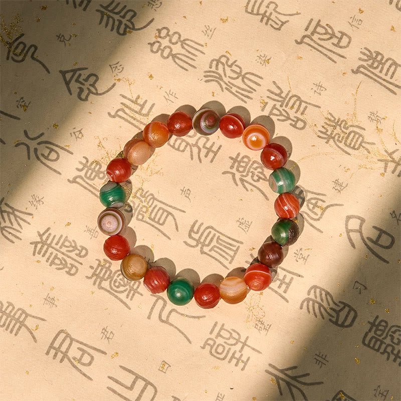 Buddha Stones Natural Alashan Agate Confidence Bracelet - image 4