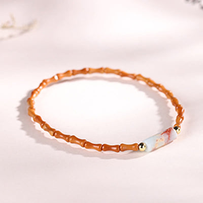 Buddha Stones Ultra-fine Olive Pit Peace Bracelet - image 4