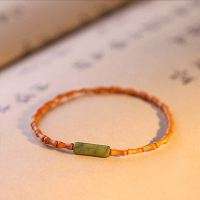 Buddha Stones Ultra-fine Olive Pit Peace Bracelet - image 13