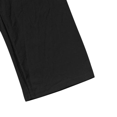 Buddha Stones Solid Color Buttons Drawstring Men's Cotton Pants With Pockets - image 13