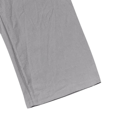 Buddha Stones Solid Color Buttons Drawstring Men's Cotton Pants With Pockets - image 16