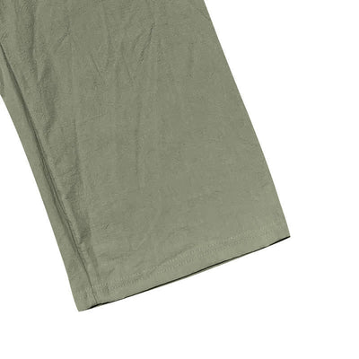 Buddha Stones Solid Color Buttons Drawstring Men's Cotton Pants With Pockets - image 20