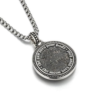 Buddha Stones Snack Yin Yang Symbol Copper Wealth Necklace Pendant - image 3