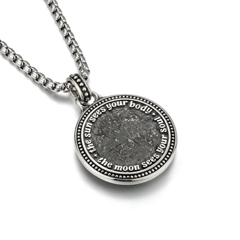 Buddha Stones Snack Yin Yang Symbol Copper Wealth Necklace Pendant - image 3
