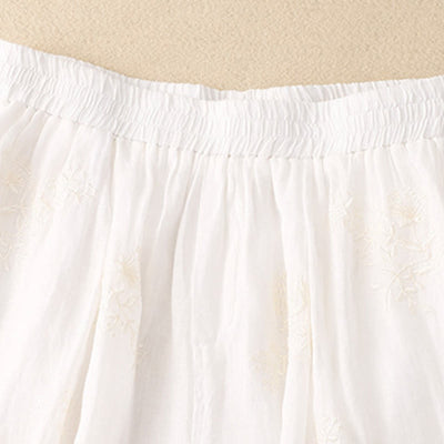 Buddha Stones Embroidered Pattern Women's Harem Pants With Pockets - image 7