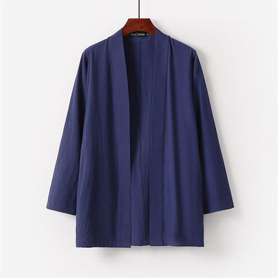Buddha Stones 2Pcs Cotton Kimono Ankle-Length Pants Men's Meditation Cloth Set - image 14