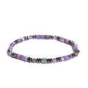 Foviel Amethyst Hematite Spiritual Awareness Bracelet